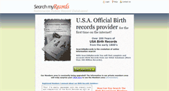 Desktop Screenshot of birth.searchmyrecords.com