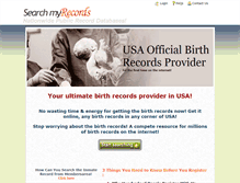 Tablet Screenshot of birthrecords.searchmyrecords.com