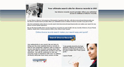 Desktop Screenshot of divorcerecord.searchmyrecords.com