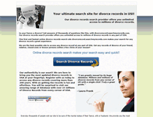 Tablet Screenshot of divorcerecord.searchmyrecords.com