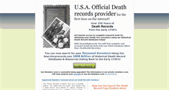 Desktop Screenshot of death.searchmyrecords.com