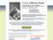 Tablet Screenshot of death.searchmyrecords.com