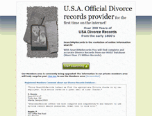 Tablet Screenshot of divorce.searchmyrecords.com