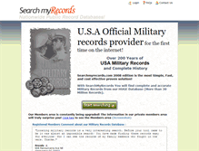 Tablet Screenshot of military.searchmyrecords.com