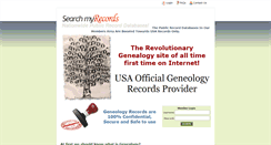 Desktop Screenshot of geneology.searchmyrecords.com