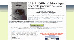 Desktop Screenshot of marriage.searchmyrecords.com